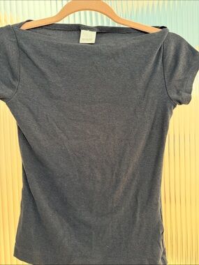 Zara Women's Charcoal Short Sleeve Tee